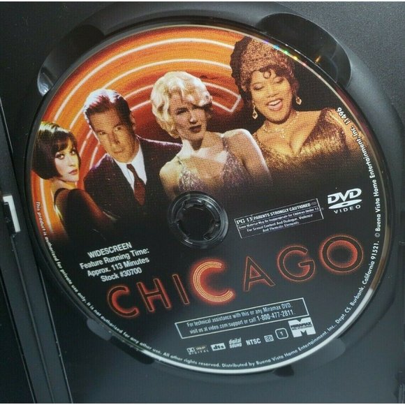 Chicago Academy Award Winning Best Picture Widescreen DVD No Scratches Clean - Picture 11 of 12